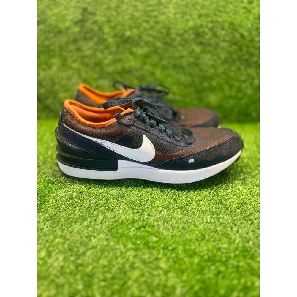 Nike Waffle Running Shoes Sneakers Blue/Orange DC0481 401 Sz 4.5 Y/ 6.5 W